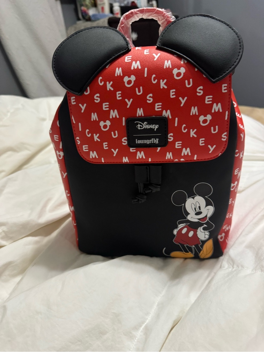 Disney Loungefly Mickey Mouse Mini Backpack - Red & Black